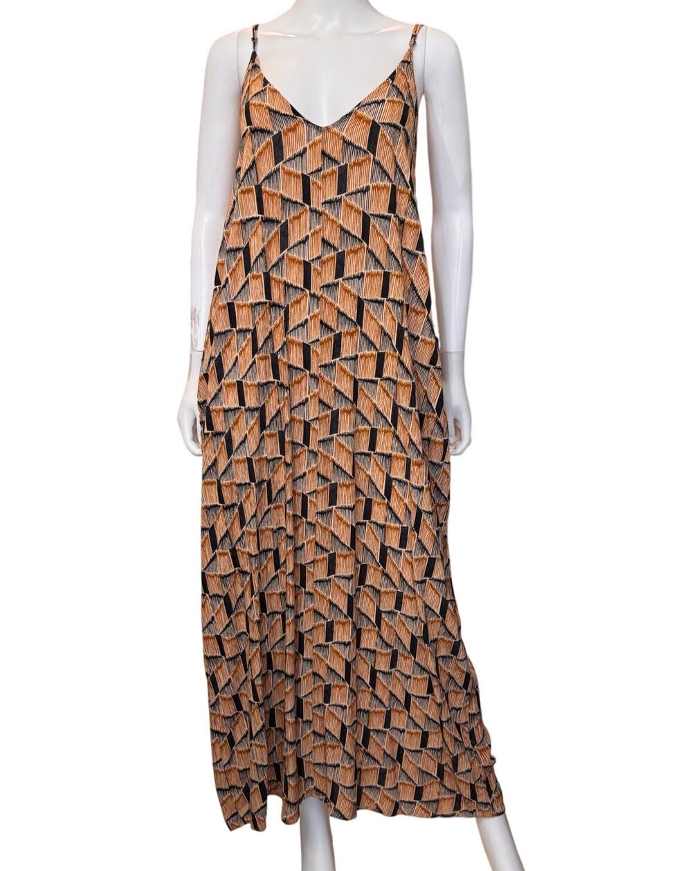 NEW TREASURE & BOND V Neck Spaghetti Straps Maxi Dress Size M